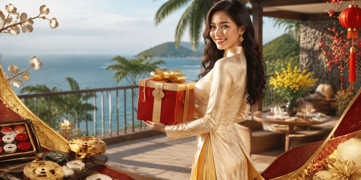 Người phụ nữ mặc áo dài tại Buôn Ma Thuột chơi game bài trực tuyến