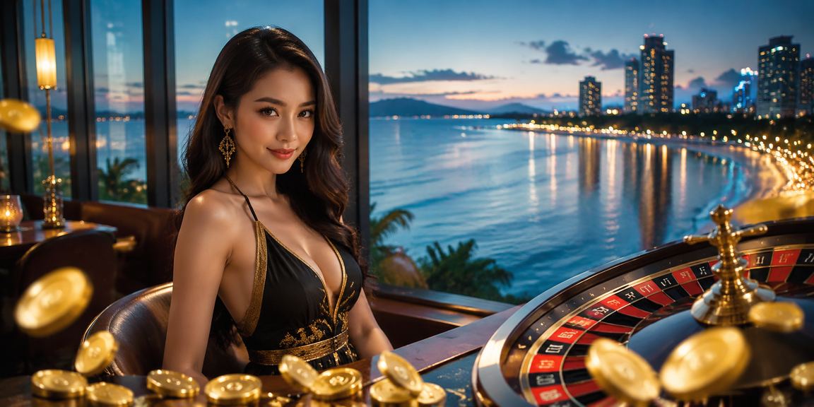 Người chơi xem kết quả roulette và xổ số tại Côn Đảo với ly cà phê